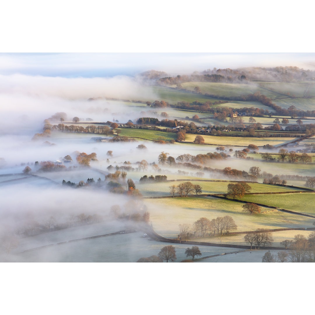 Countryside In Mist von WLDavies - Kunstdrucke auf Leinwand - Wrapped Canvas