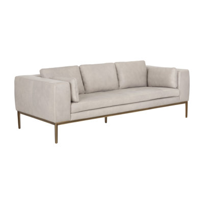 Burr Leather Sofa