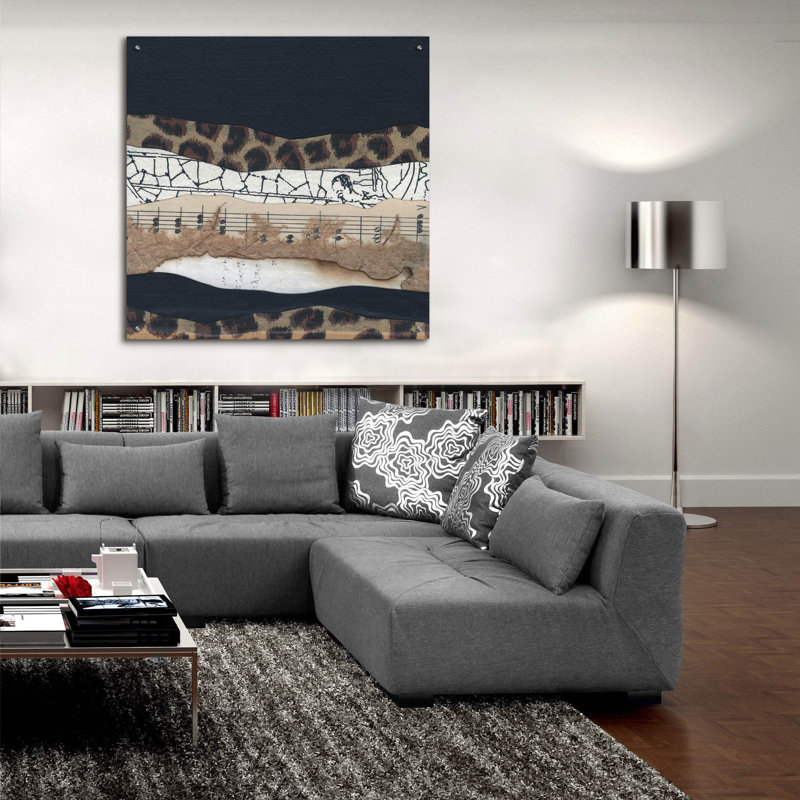  «Mountain Series 127» par Lorelle Rau, art mural en verre acrylique, 36 po x 36 po, H 36 po x l 36 po