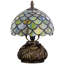 Petite lampe de table en verre coloré Tiffany