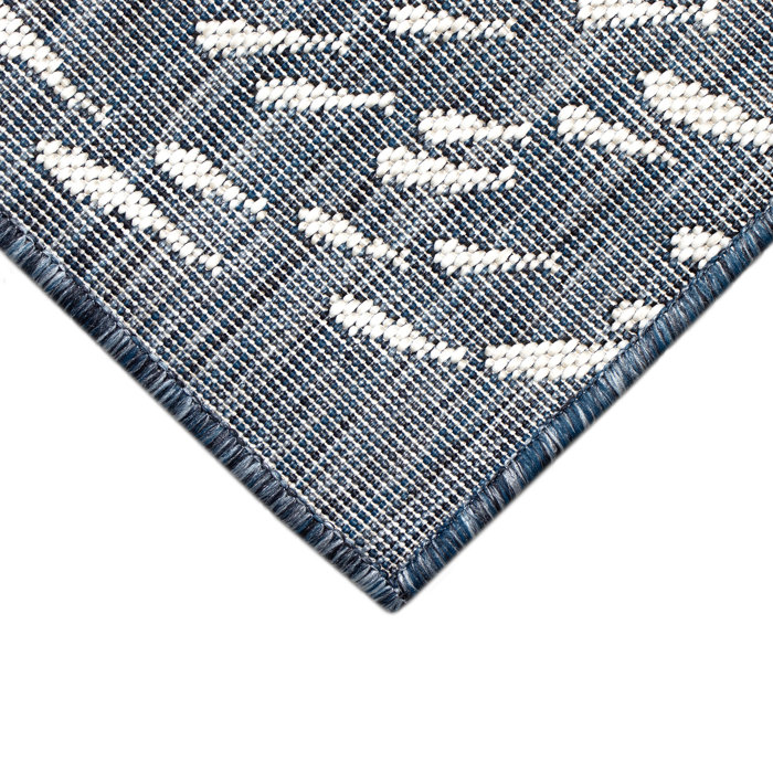 Sand & Stable Baffin Navy/White/Gray Indoor/Outdoor Rug & Reviews | Wayfair