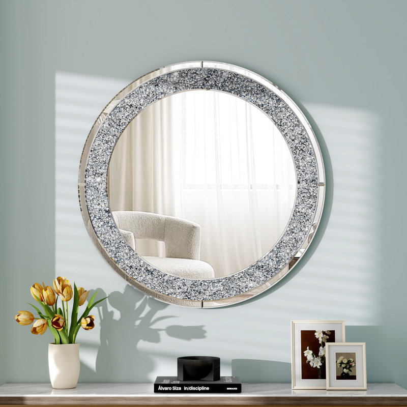 Miroir mural rond 31,5 po Rillamas