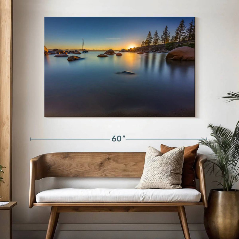 Alvord Lake Tahoe Sundown, H 34 po x l 51 po
