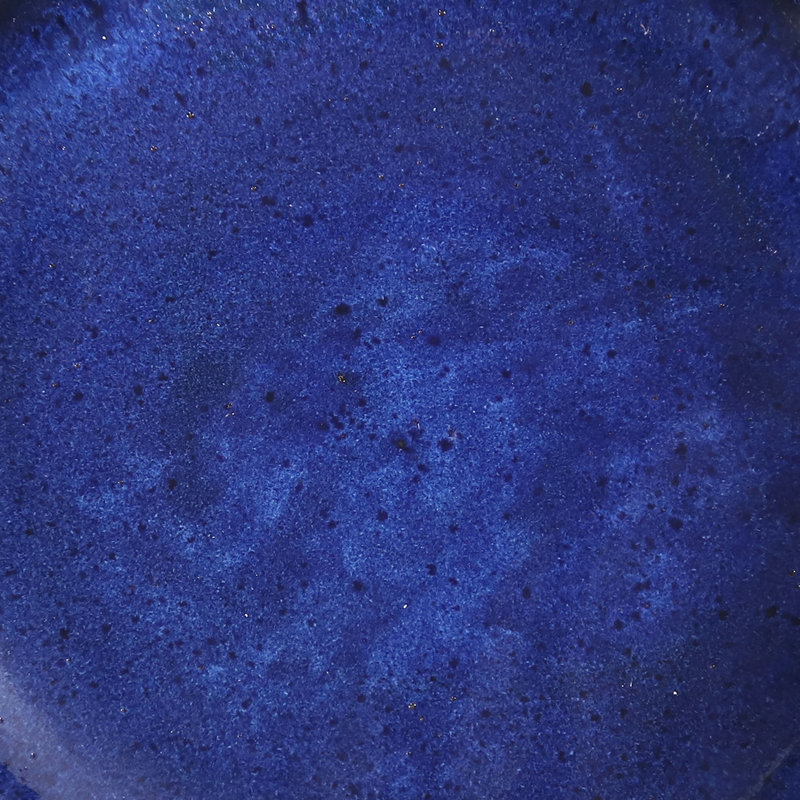 Bain d'oiseaux extérieur en céramique Samere, autoportant, finition bleue résistante aux rayons UV