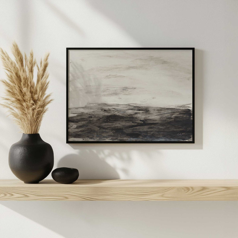 «Dark Waters IV» par Courtney Prahl, reproduction d'art, L 48 x H 36, Argent, Impression encadrée