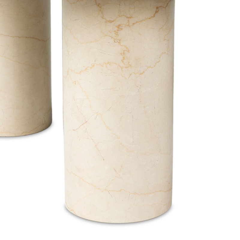 Zion Coffee Table - Small Table - Merlot, 13" H x 36" L x 25.5" W, Cream Marble