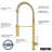 Karran Bluffton Single Handle Pull Down Sprayer Kitchen Faucet-102930475