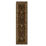 Hand Tufted Wool Floral Area Rug in Brown