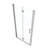 1 3/8" Adjustment,Universal Pivot Shower Door, With 1/4" Tempered Glass Finish 3272-113930992