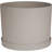 Modern Plastic Indoor/Outdoor Round Planter with Saucer-548381732-537849435