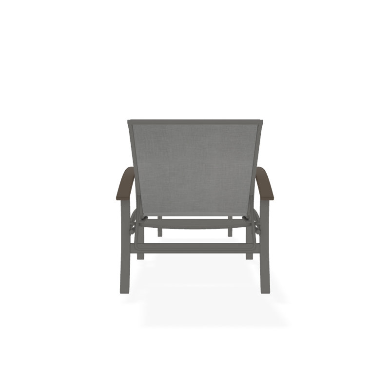 Askar Outdoor Rust-Resistant Metal Chaise Lounge, Desert P60, Alloy Sunbrella®, Textured Snow
