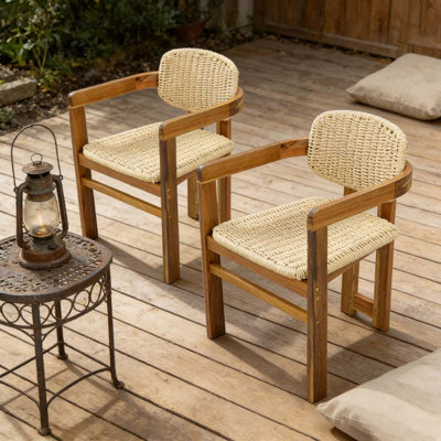 Outdoor Woven Rattan Chair Set
