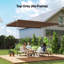 Outsunny Brown Replacement Canopy for Pergola-122481111