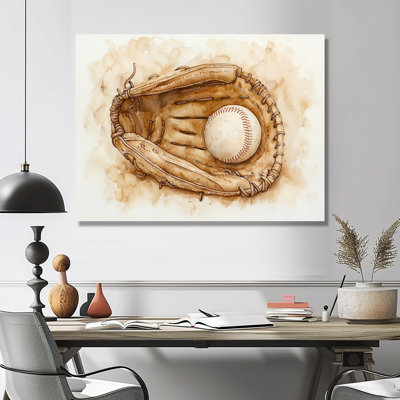 Baseball Glove Close II - Sport Baseball Wall Art