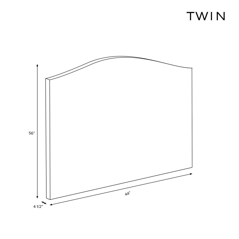 Upholstered Headboard, Olive , Twin