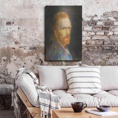 Charlton Home® 'Selbstbildnis X' by Vincent Van Gogh, Metal Wall Art