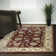 Tapis de zone rouge/ivoire Attell