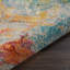 Tapis abstrait bleu / jaune Adrihana-1258171102