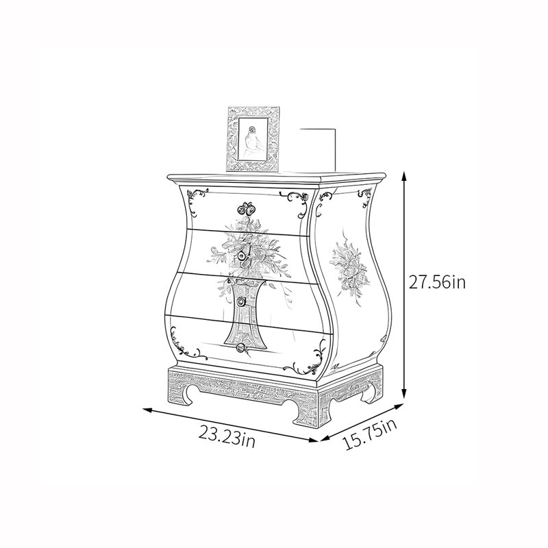 Armoire géométrique sept portes à deux tiroirs