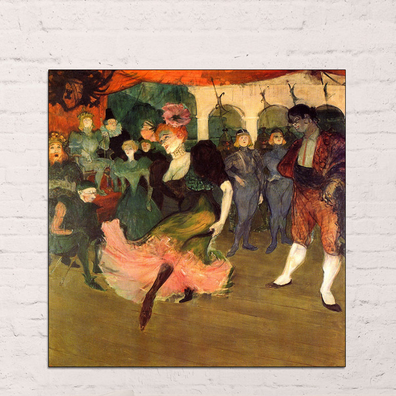 Chilperic by Henri de Toulouse-Lautrec - 1 Piece Wrapped Canvas Painting, 100cm H x 100cm W x 1.8cm D