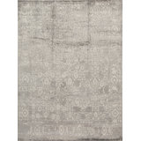 Neo Villa Floral Area Rug in Dark Gray