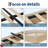 Wood Bed Frame, Wooden Platform Bed w/Fluted Design, Bed Frame with Study Support, Easy Assembly No Box Spring Needed-1000431865