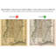 1888 - Carte murale du Mississippi, impression sur papier non encadrée-56391306