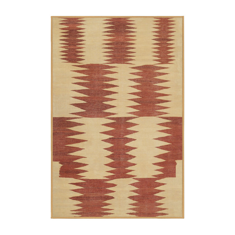 Tapis brun/beige contemporain, Rectangle 8 pi x 12 pi