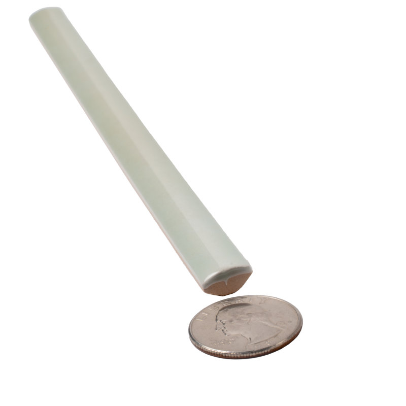 Silken 8" x 0.5" Ceramic Pencil Liner, Tea Green