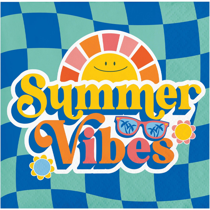 Creative Converting Summer Vibes Paper Beverage Napkins, 48 ct.