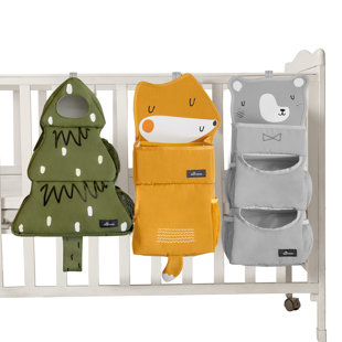 Empileur de couches pour lit de bébé à imprimé animal