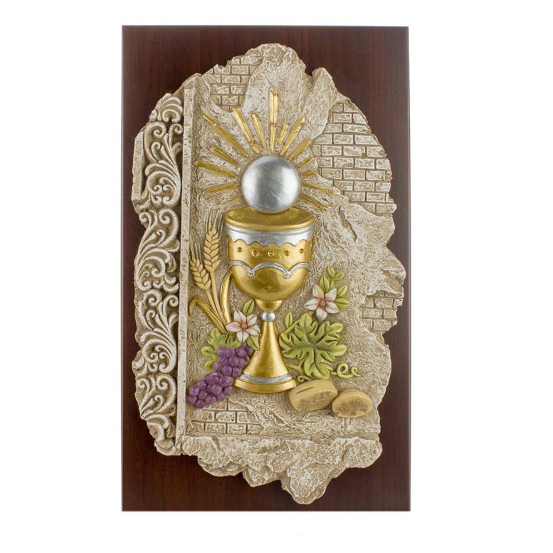 Plaque saint eucharist Progress