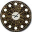 Horloge murale Leopard Fur Safari V - Mid-Century-40743984