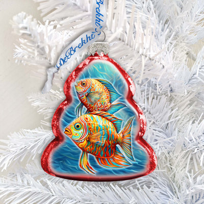 3.5'' Glass Animals Lighted Holiday Shaped Ornament