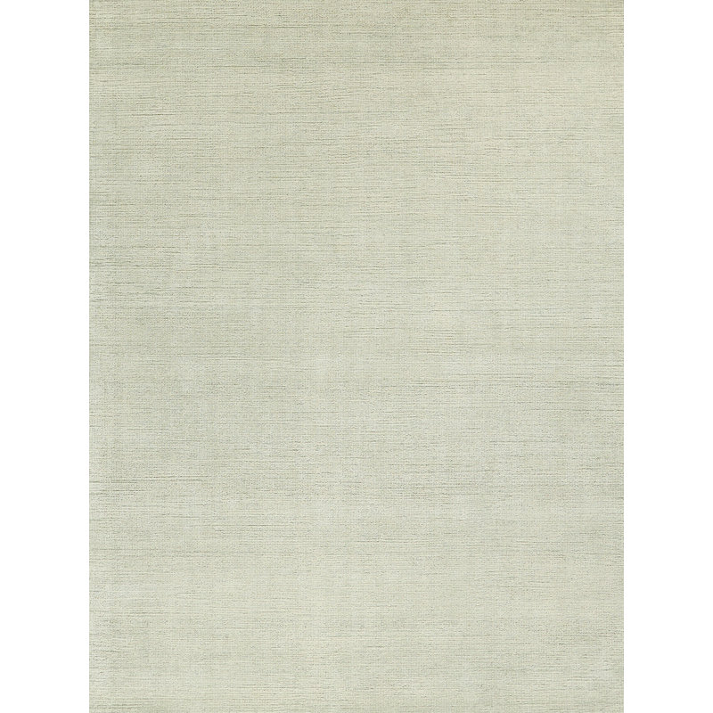 Elements Rectangle Hand Tufted Wool Area Rug., Rectangle 10' x 14', Green/Ivory