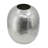 10.5x10.5x13" Aluminum Vase, Silver Streaks-1281948335