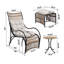 Ensemble de mobilier d'extérieur en osier 3 pièces avec méridienne-1914069726