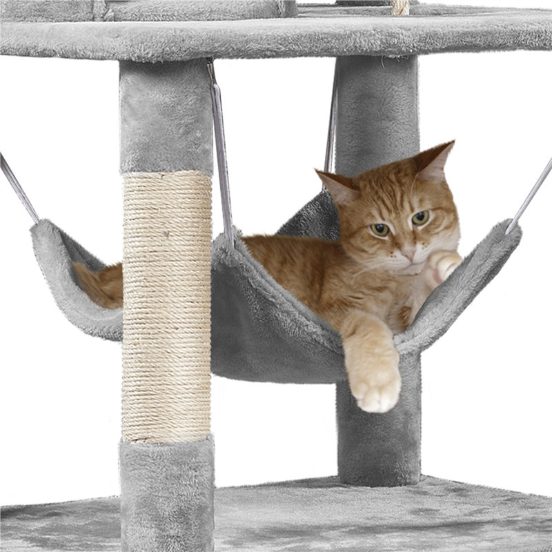 Arbre à chat 70 ", Gris clair