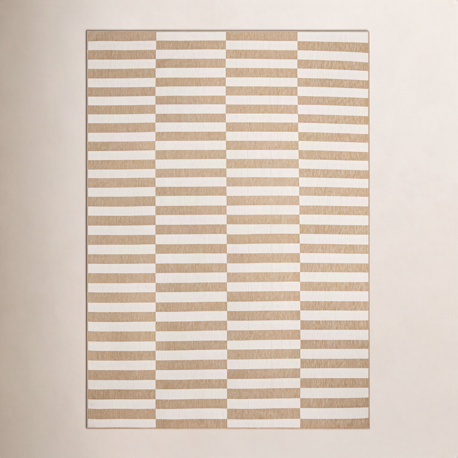 Robinson Taupe Ivory Outdoor Rug, Rectangle 10' x 14'1"