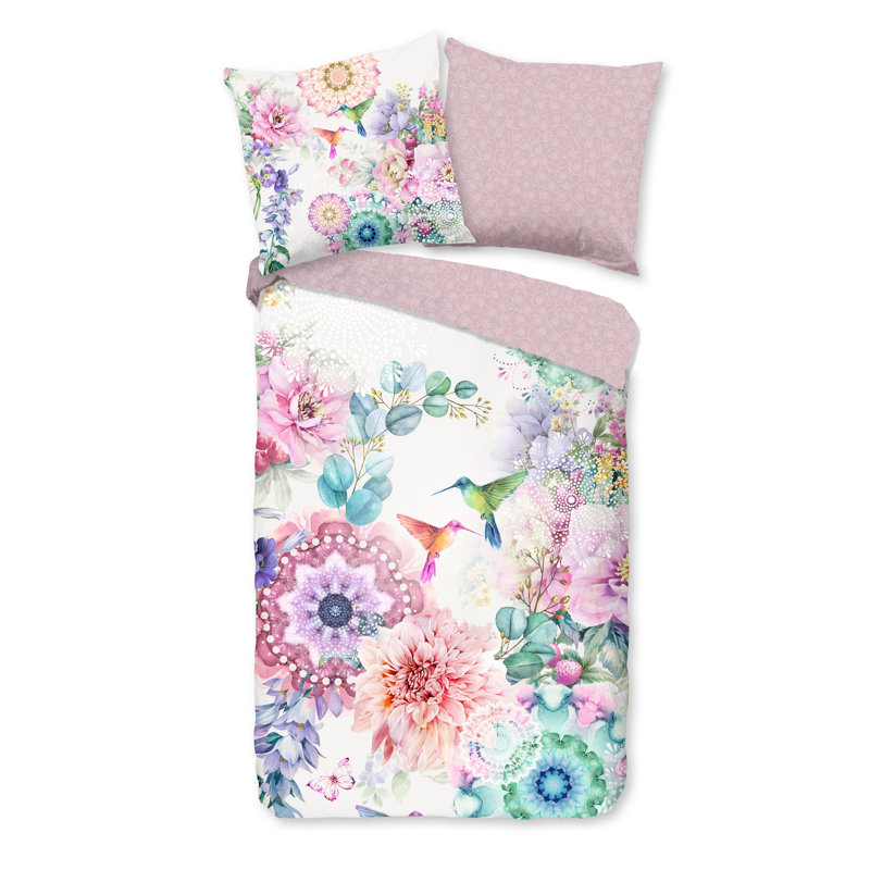 Cotton Abstract Duvet Cover with Pillowcases