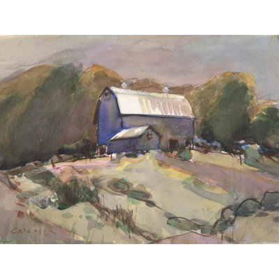 Templia Dutch Barn by Stephen Calcasola - Wrapped Canvas Print