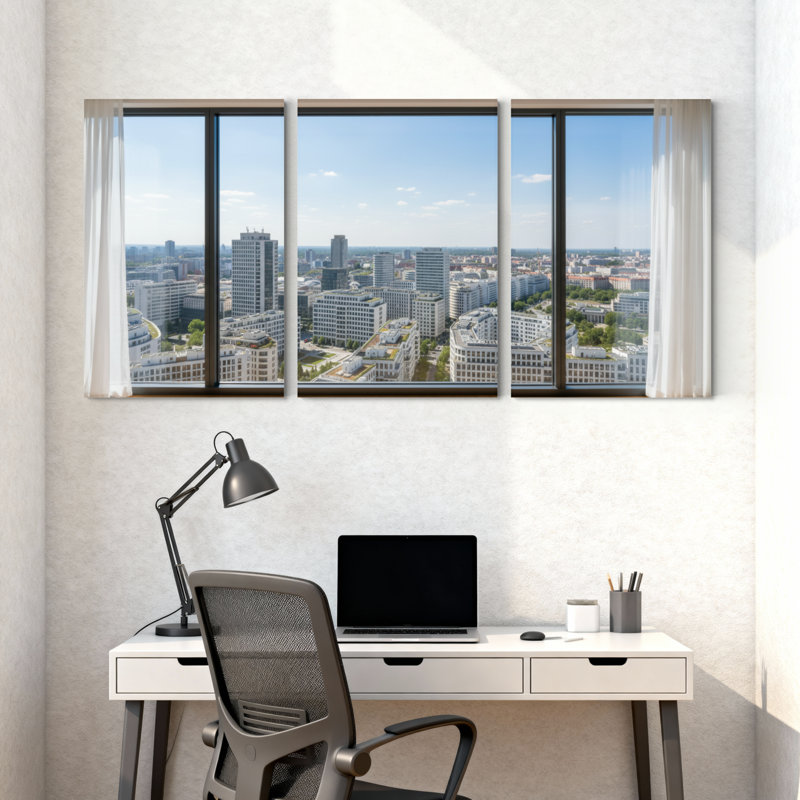 «Scenic & Cityscapes», ensemble de 3 impressions sur toile, H 36 po x l 72 po