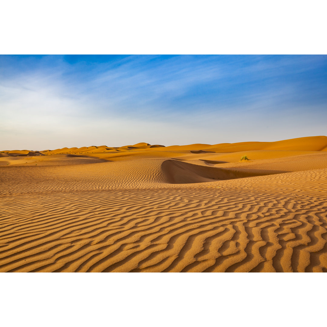 Wave Pattern Desert Landscape by 35007 - Leinwanddrucke auf Wrapped Canvas