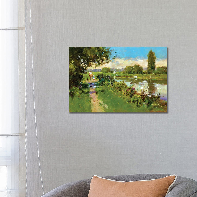 Afternoon Walk by John Haskins - Wrapped Canvas Painting, 66.04 cm H x 45.72 cm W