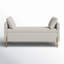 Banc rembourré avec rangement à compartiments et coussins décoratifs l 56 po Aristides-188117292