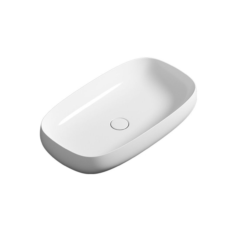 Seed 27.6'' L Bathroom Sink, Glossy White