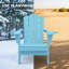 Chaise Adirondack pliante Ayanda en PEHD avec porte-gobelet double (ensemble de 4)-898772892