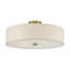 Très grand semi-encastré Acree 5 lumières laiton antique-1480526069-1480526067