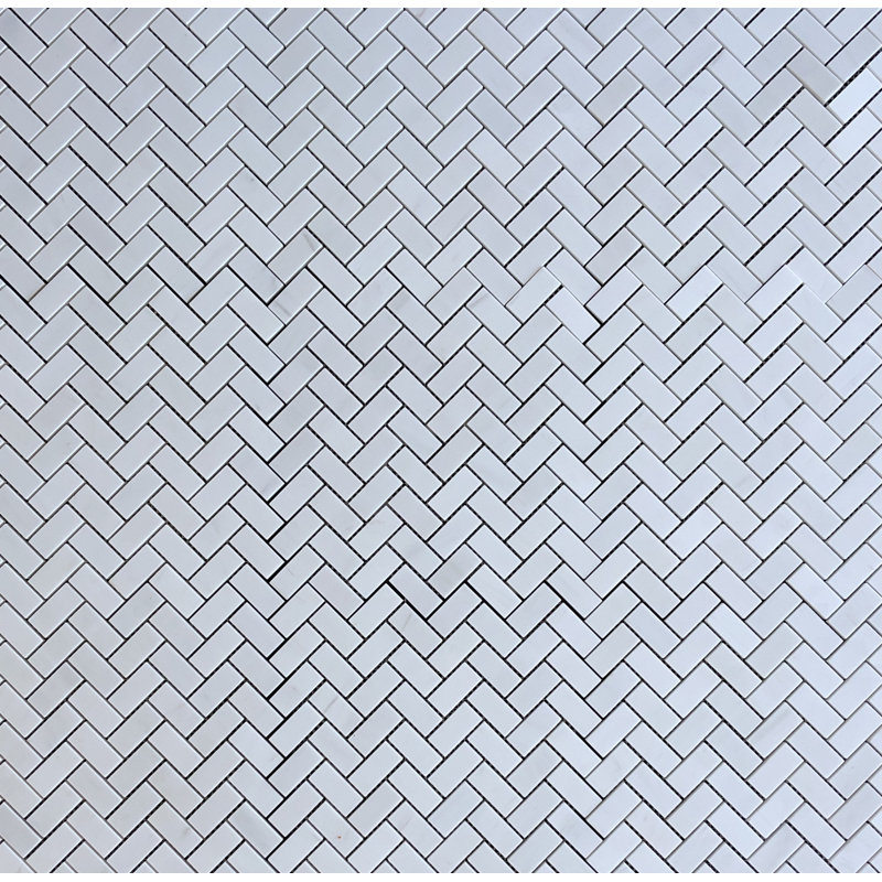 Dolomite Natural Stone Herringbone Mosaic Wall Tile