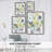 Wall Flower Patterns I Framed Print - Solid Wood-23482727